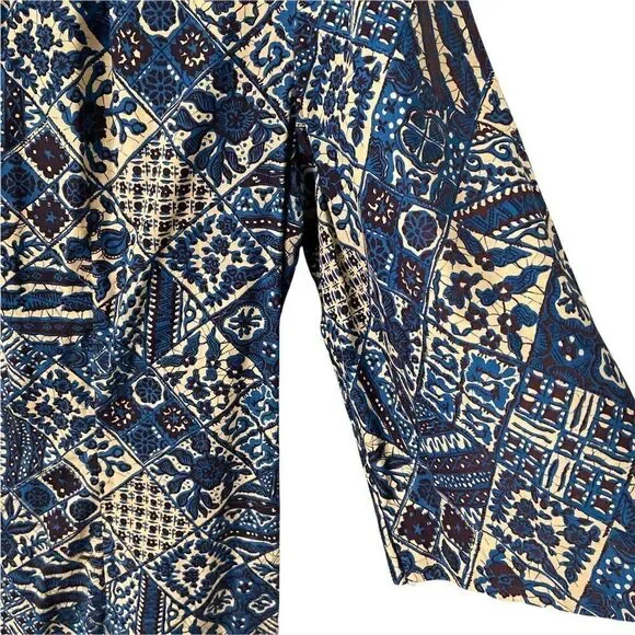 Floral Print 3/4 Sleeve Round Neck Midi A-Line Dress - Picture 5 of 12